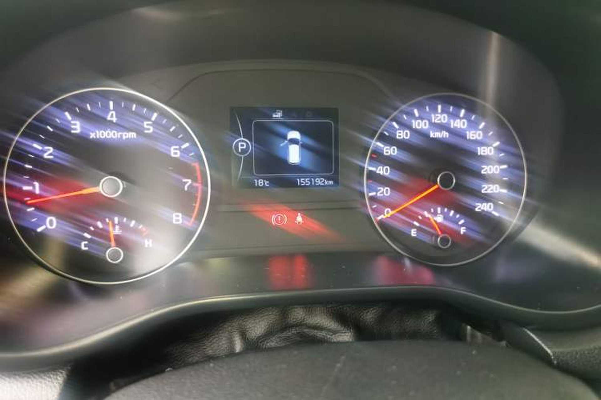 Used Kia KX5 2016 1.6T Automatic Two-Wheel Drive Premium Odometer Close Up