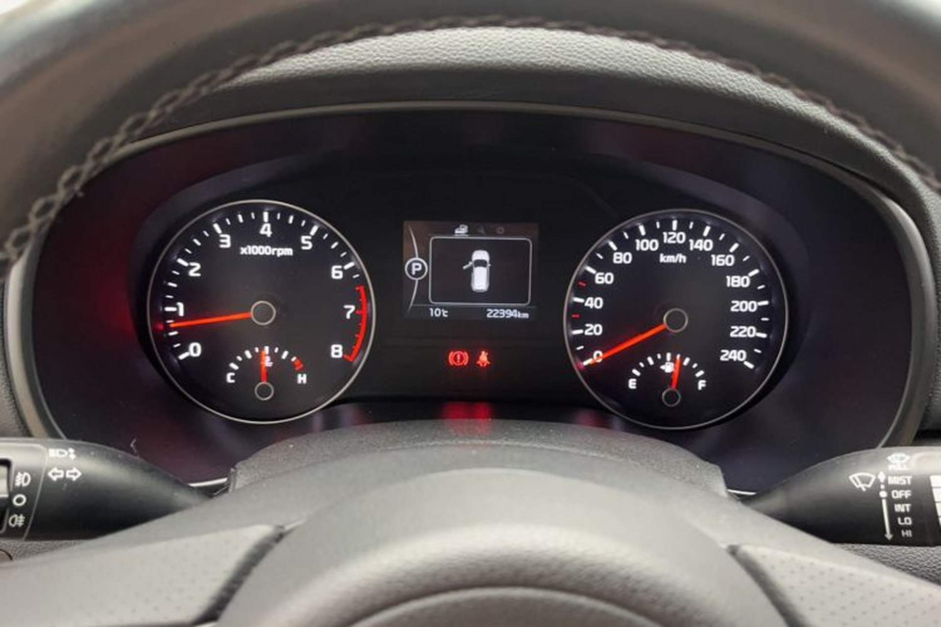 Used Kia KX5 2016 1.6T Automatic Two-Wheel Drive DLX Odometer Close Up