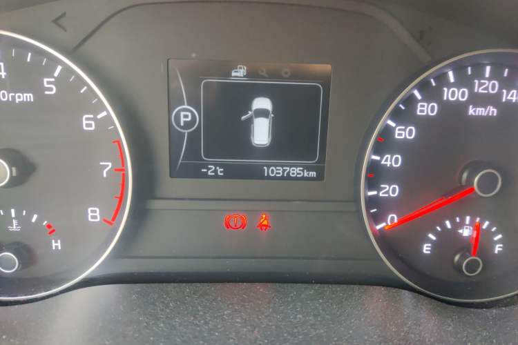 Used Kia KX5 2016 1.6T Automatic Two-Wheel Drive Premium Odometer Close Up