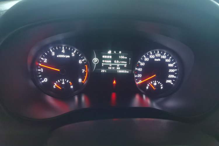 Used Kia KX5 2016 1.6T Automatic Two-Wheel Drive Premium Odometer Close Up