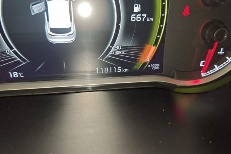 Used Kia KX5 2019 1.6T Automatic Two-Wheel Drive Luxury Edition Odometer Close Up