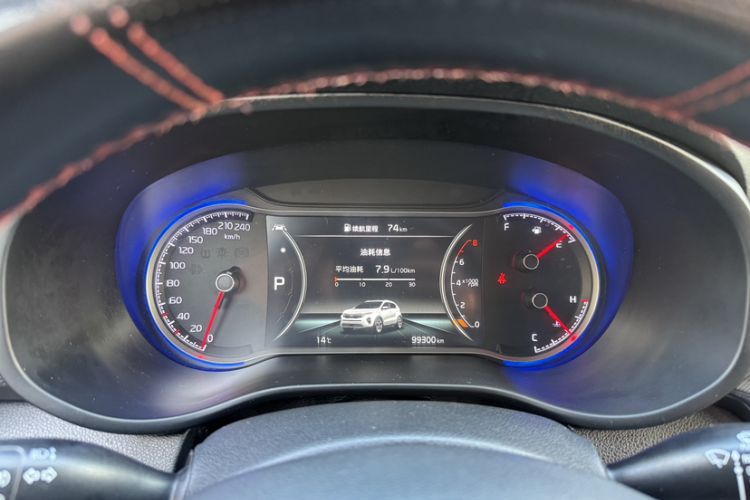 Used Kia KX5 2019 1.6T Automatic Two-Wheel Drive Luxury Edition Odometer Close Up