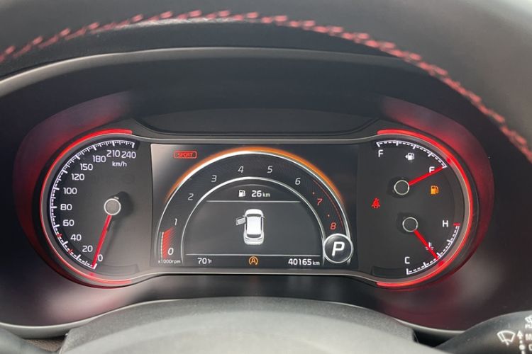 Used Kia KX5 2019 1.6T Automatic Two-Wheel Drive Luxury Edition Odometer Close Up