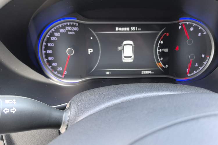 Used Kia KX5 2019 1.6T Automatic Two-Wheel Drive Luxury Edition Odometer Close Up