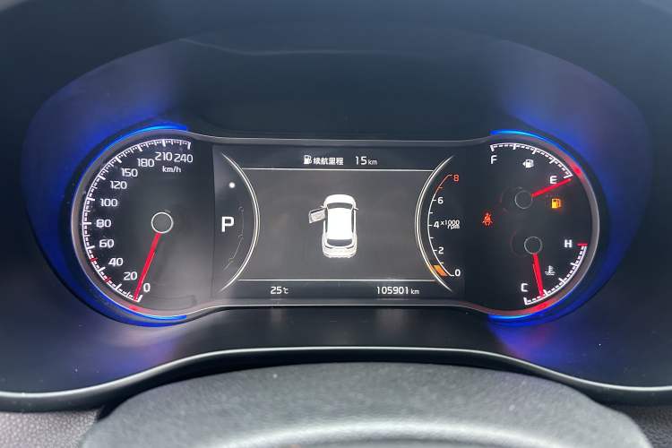 Used Kia KX5 2019 1.6T Automatic Two-Wheel Drive Luxury Edition Odometer Close Up
