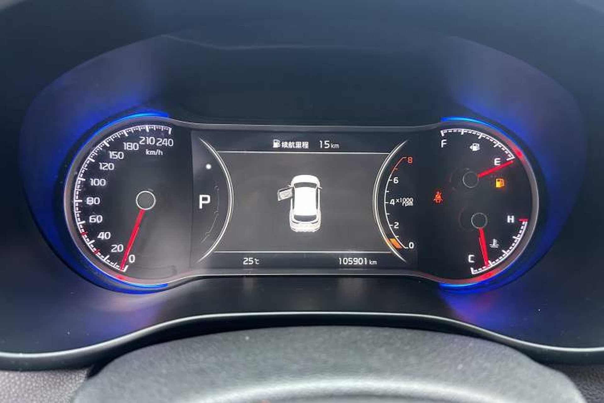 Used Kia KX5 2019 1.6T Automatic Two-Wheel Drive Luxury Edition Odometer Close Up