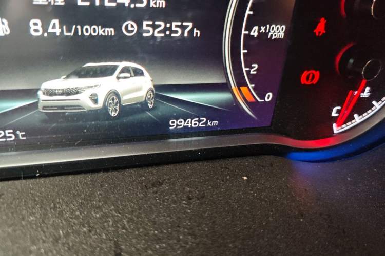 Used Kia KX5 2019 1.6T Automatic Two-Wheel Drive Luxury Edition Odometer Close Up
