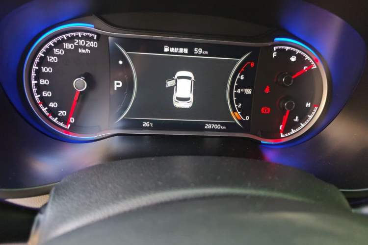 Used Kia KX5 2019 1.6T Automatic Two-Wheel Drive Elite Edition Odometer Close Up