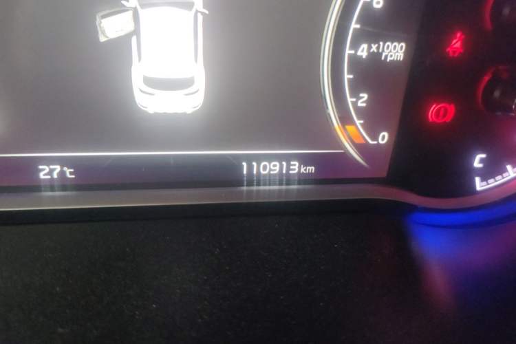 Used Kia KX5 2019 1.6T Automatic Two-Wheel Drive Luxury Edition Odometer Close Up