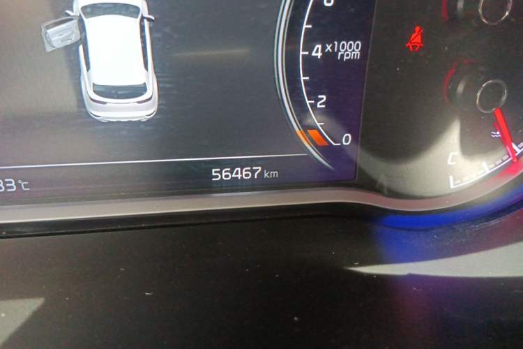 Used Kia KX5 2019 1.6T Automatic Two-Wheel Drive Luxury Edition Odometer Close Up
