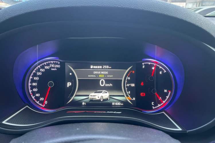 Used Kia KX5 2019 1.6T Automatic Two-Wheel Drive Luxury Edition Odometer Close Up