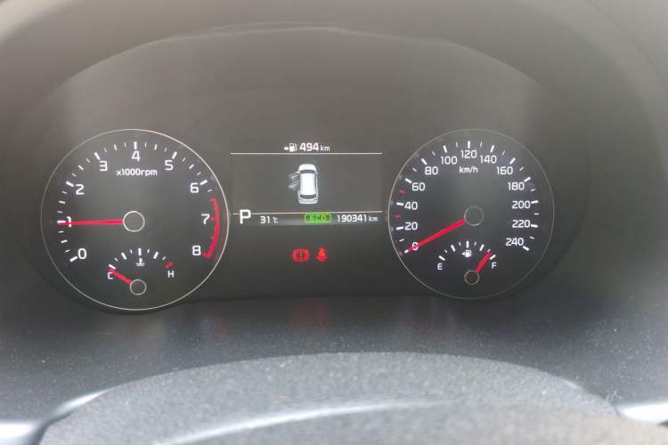 Used Kia KX7 2017 2.0T Automatic Two-Wheel Drive GLS 7-Seater Odometer Close Up