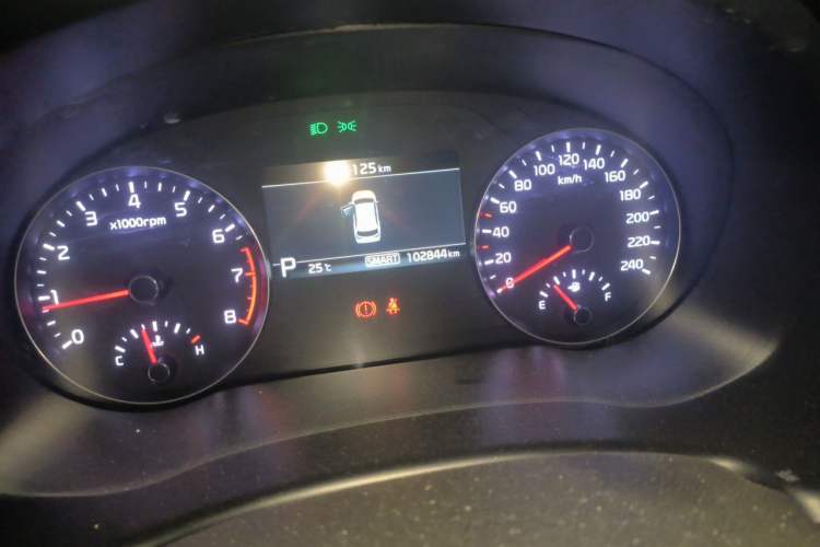Used Kia KX7 2017 2.0T Automatic All-Wheel Drive LUX 7-Seater Odometer Close Up