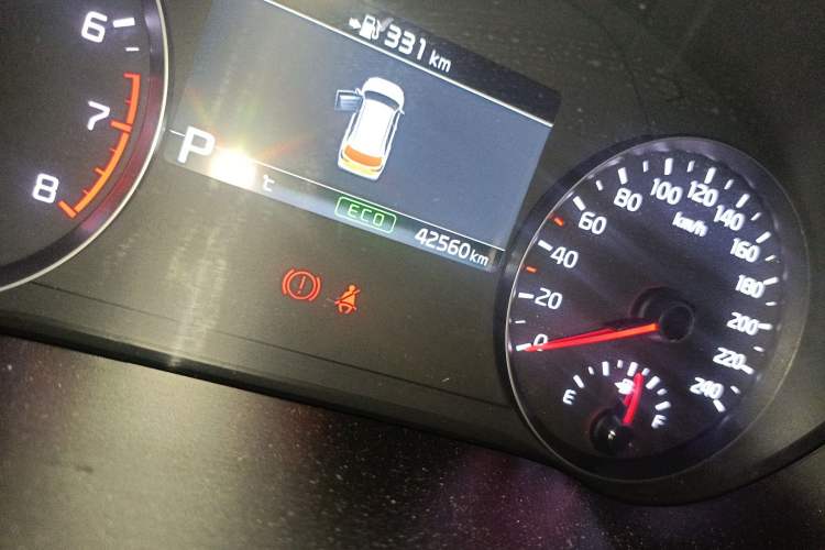 Used Kia KX7 2020 2.0T Automatic Two-Wheel Drive GLS 7-Seater Odometer Close Up