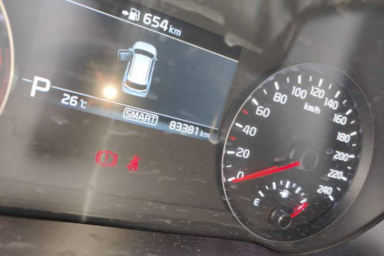Used Kia KX7 2020 2.0T Automatic Two-Wheel Drive GLS 7-Seater Odometer Close Up