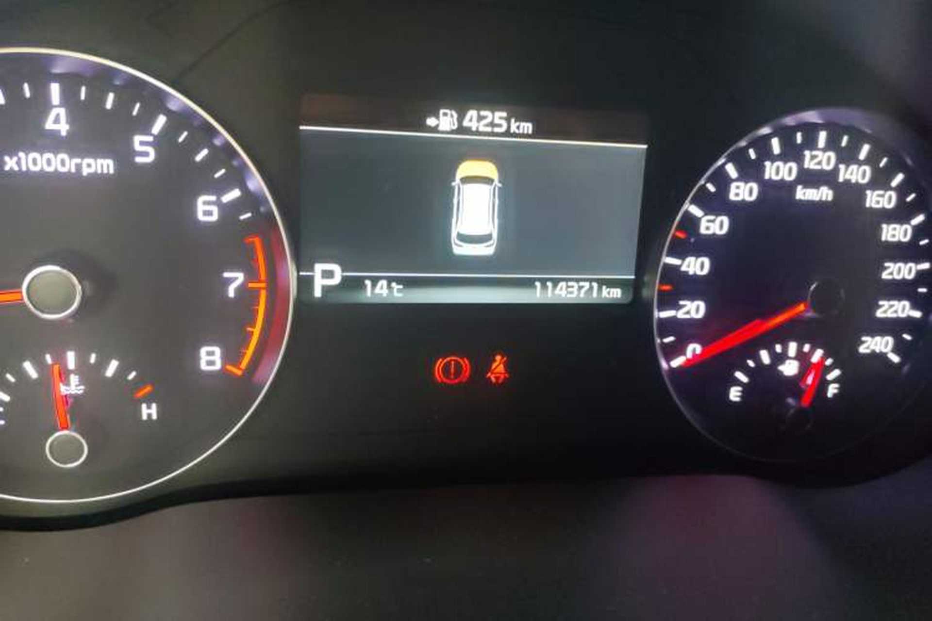 Used Kia KX7 2020 2.0T Automatic Two-Wheel Drive GLS 7-Seater Odometer Close Up