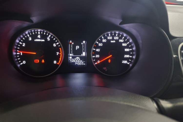 Used Kia Pegas 2017 1.4L Automatic Value Edition Odometer Close Up