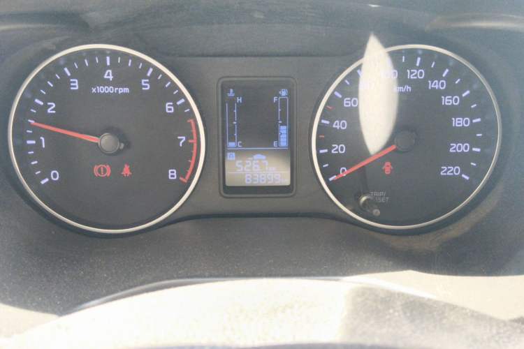 Used Kia Pegas 2017 1.4L Manual Fashion Edition Smart Odometer Close Up