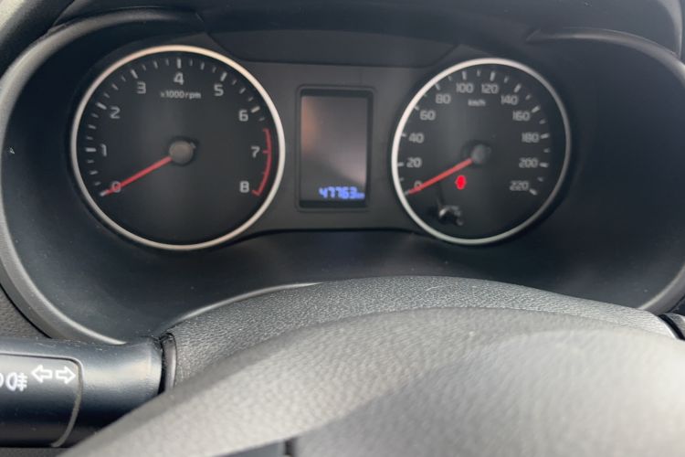 Used Kia Pegas 2017 1.4L Automatic Value Edition Odometer Close Up