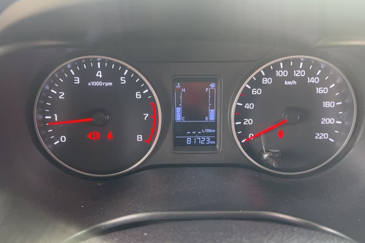 Used Kia Pegas 2017 1.4L Manual Fashion Edition Smart Odometer Close Up