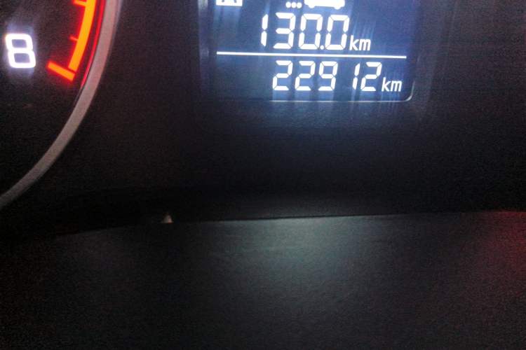 Used Kia Pegas 2017 1.4L Manual Deluxe Edition Odometer Close Up