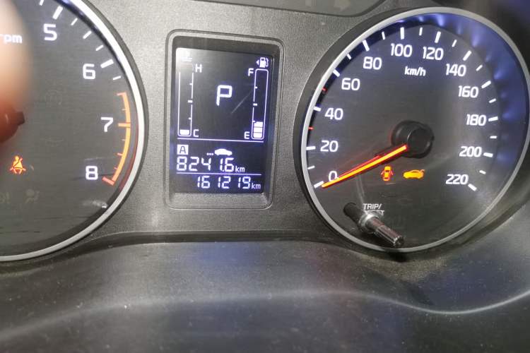 Used Kia Pegas 2017 1.4L Automatic Value Edition Odometer Close Up