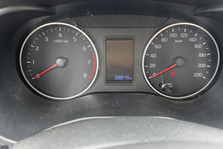 Used Kia Pegas 2017 1.4L Automatic Value Edition Odometer Close Up