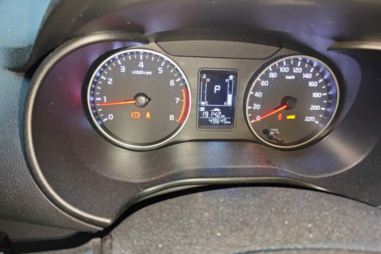 Used Kia Pegas 2017 1.4L Automatic Value Edition Odometer Close Up