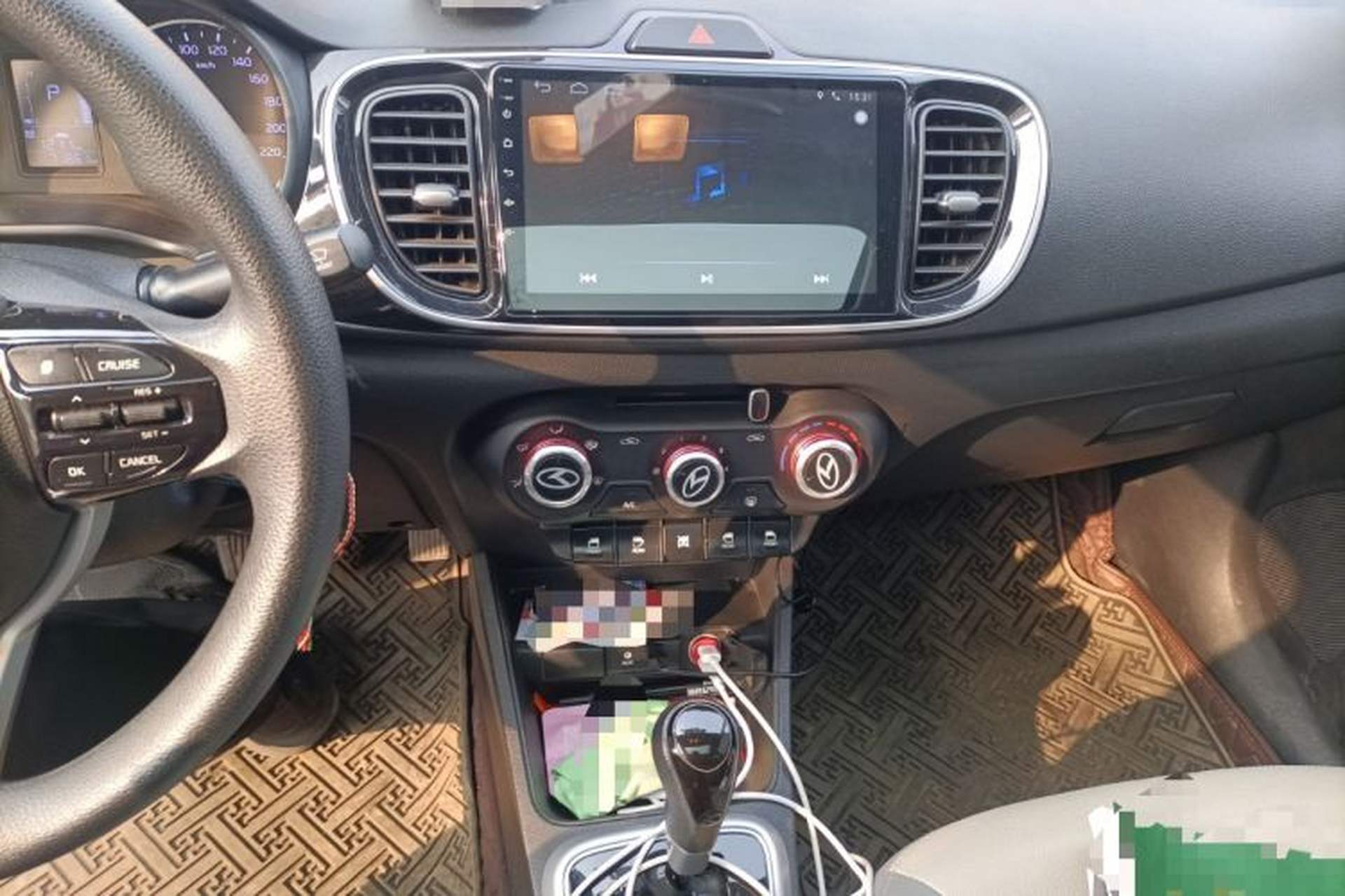 Used Kia Pegas 2019 1.4L Automatic Value Edition National Emission Standard V Audio And AC Panel