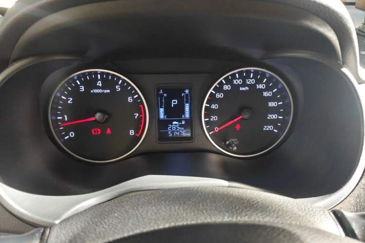 Used Kia Pegas 2019 1.4L Automatic Value Edition National Emission Standard V Odometer Close Up