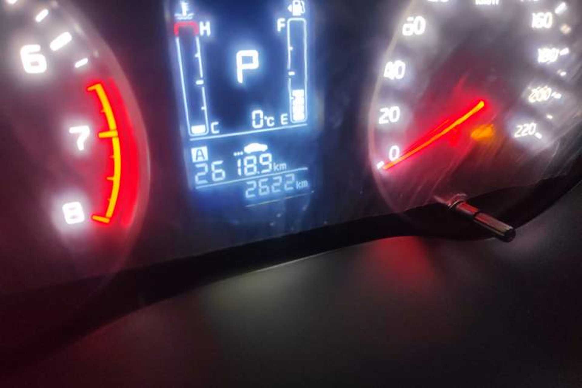 Used Kia Pegas 2019 1.4L Automatic Value Edition National VI Standard Odometer Close Up