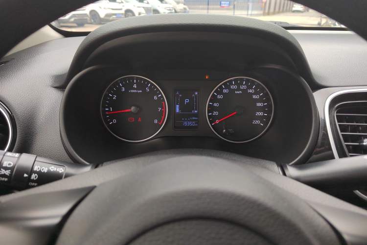 Used Kia Pegas 2019 1.4L Automatic Value Edition National Emission Standard V Odometer Close Up