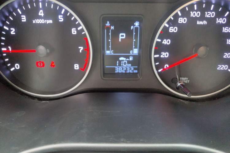 Used Kia Pegas 2019 1.4L Automatic Value Edition National VI Standard Odometer Close Up