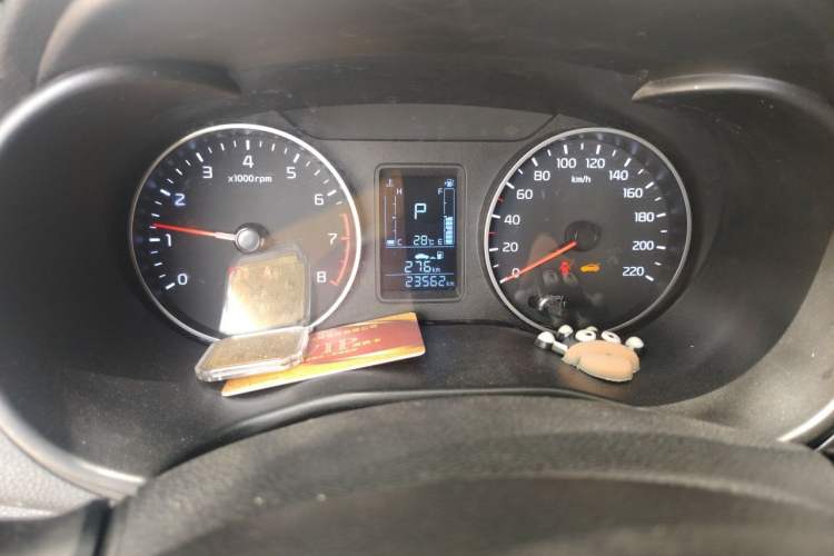 Used Kia Pegas 2019 1.4L Automatic Value Edition National VI Standard Odometer Close Up