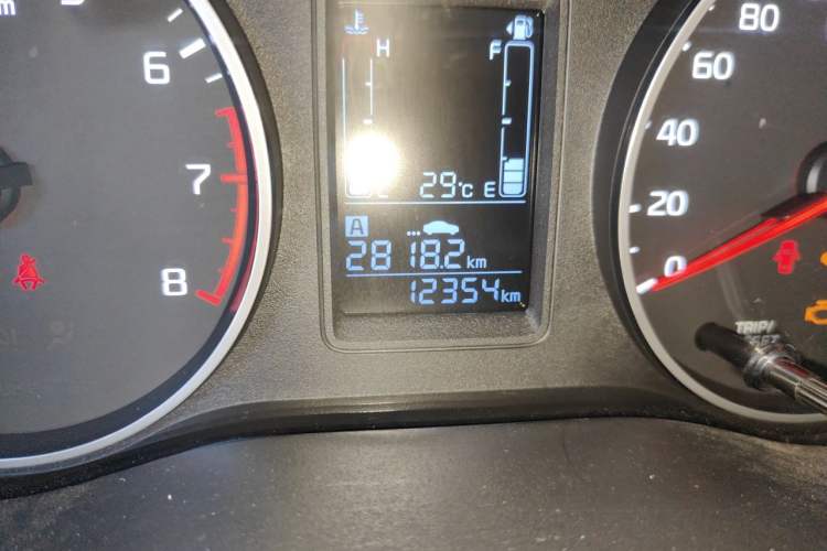 Used Kia Pegas 2019 1.4L Manual Value Edition National VI Standard Odometer Close Up
