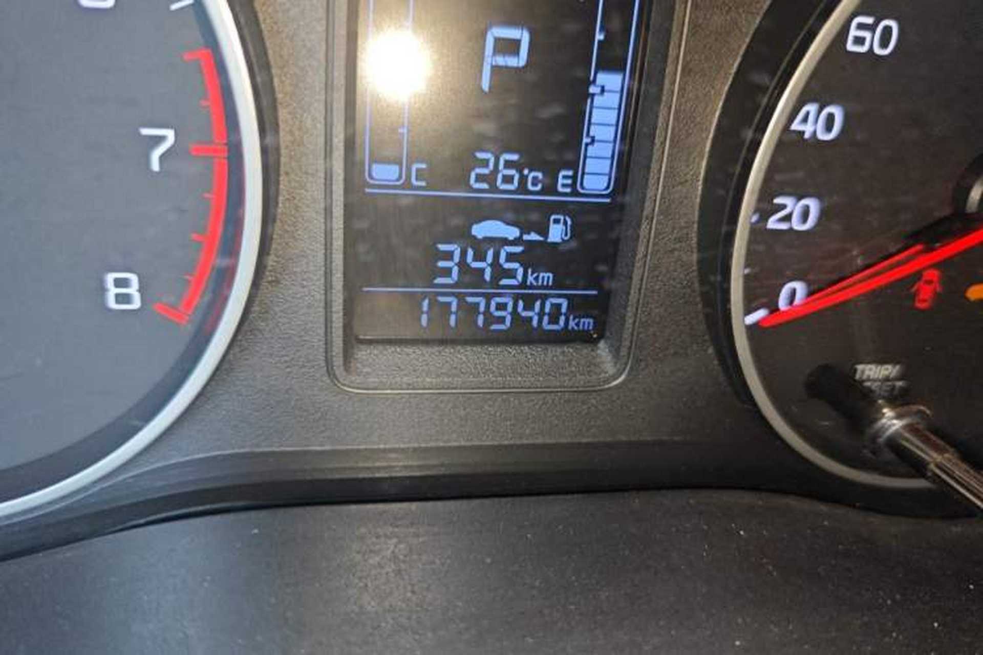 Used Kia Pegas 2019 1.4L Automatic Value Edition National VI Standard Odometer Close Up