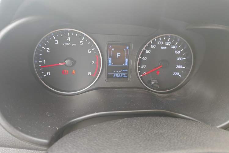 Used Kia Pegas 2019 1.4L Automatic Value Edition National VI Standard Odometer Close Up