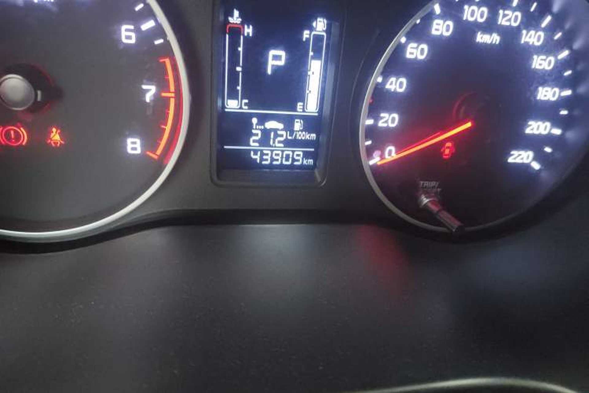 Used Kia Pegas 2019 1.4L Automatic Value Edition National Emission Standard V Odometer Close Up