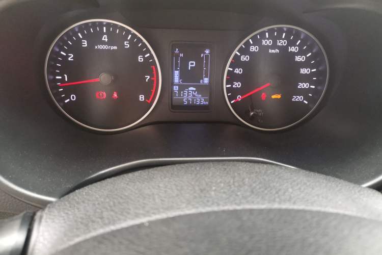 Used Kia Pegas 2019 1.4L Automatic Value Edition National VI Standard Odometer Close Up