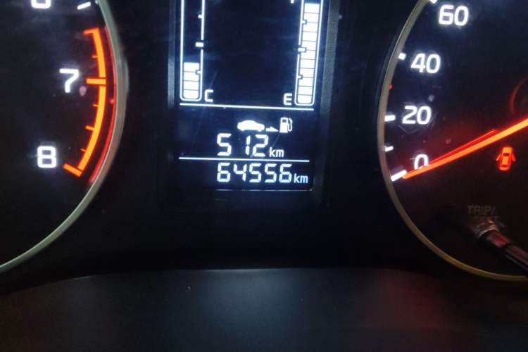 Used Kia Pegas 2019 1.4L Manual Value Edition National VI Standard Odometer Close Up
