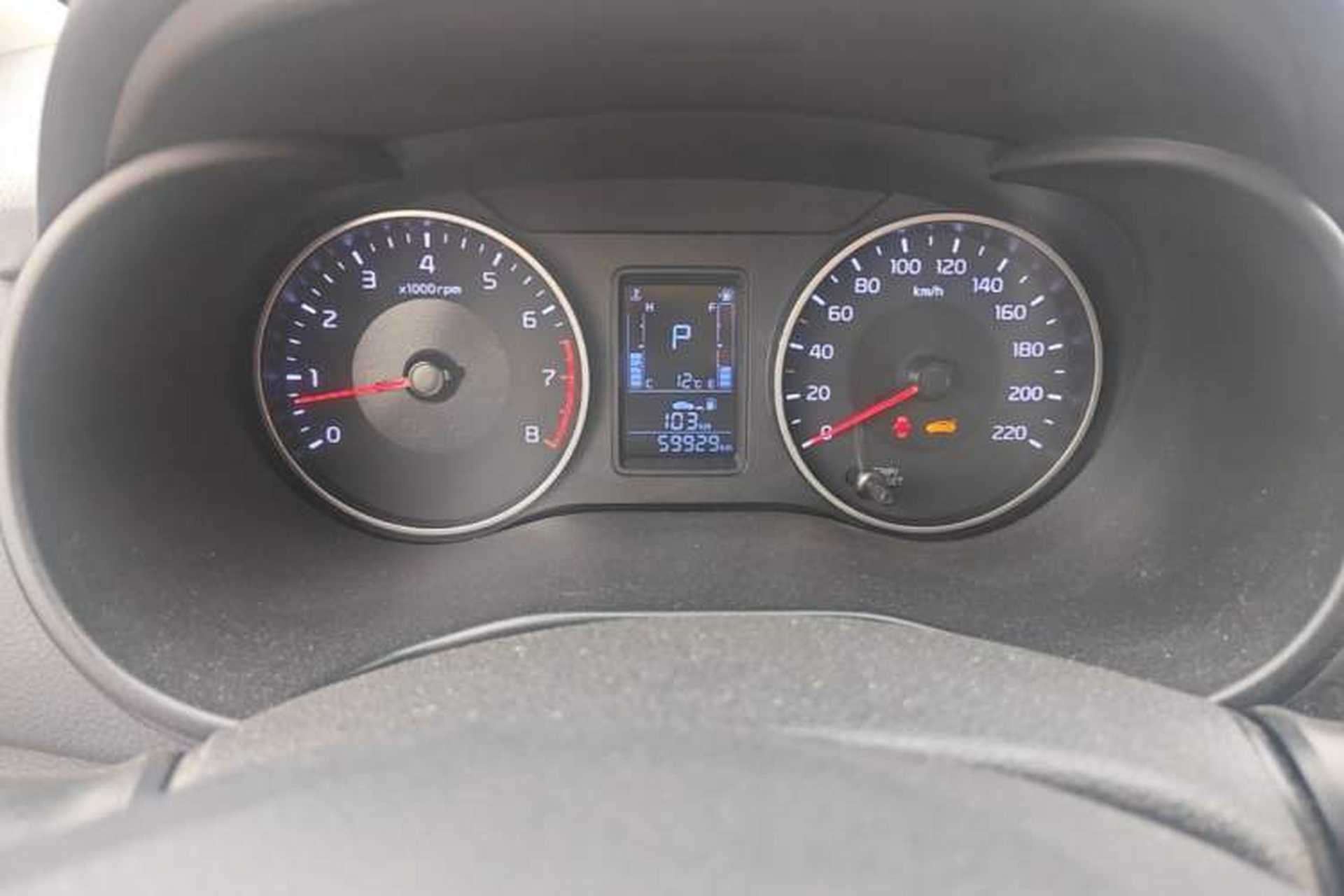 Used Kia Pegas 2020 Revised Version 1.4L Automatic Elite Connect Edition Odometer Close Up