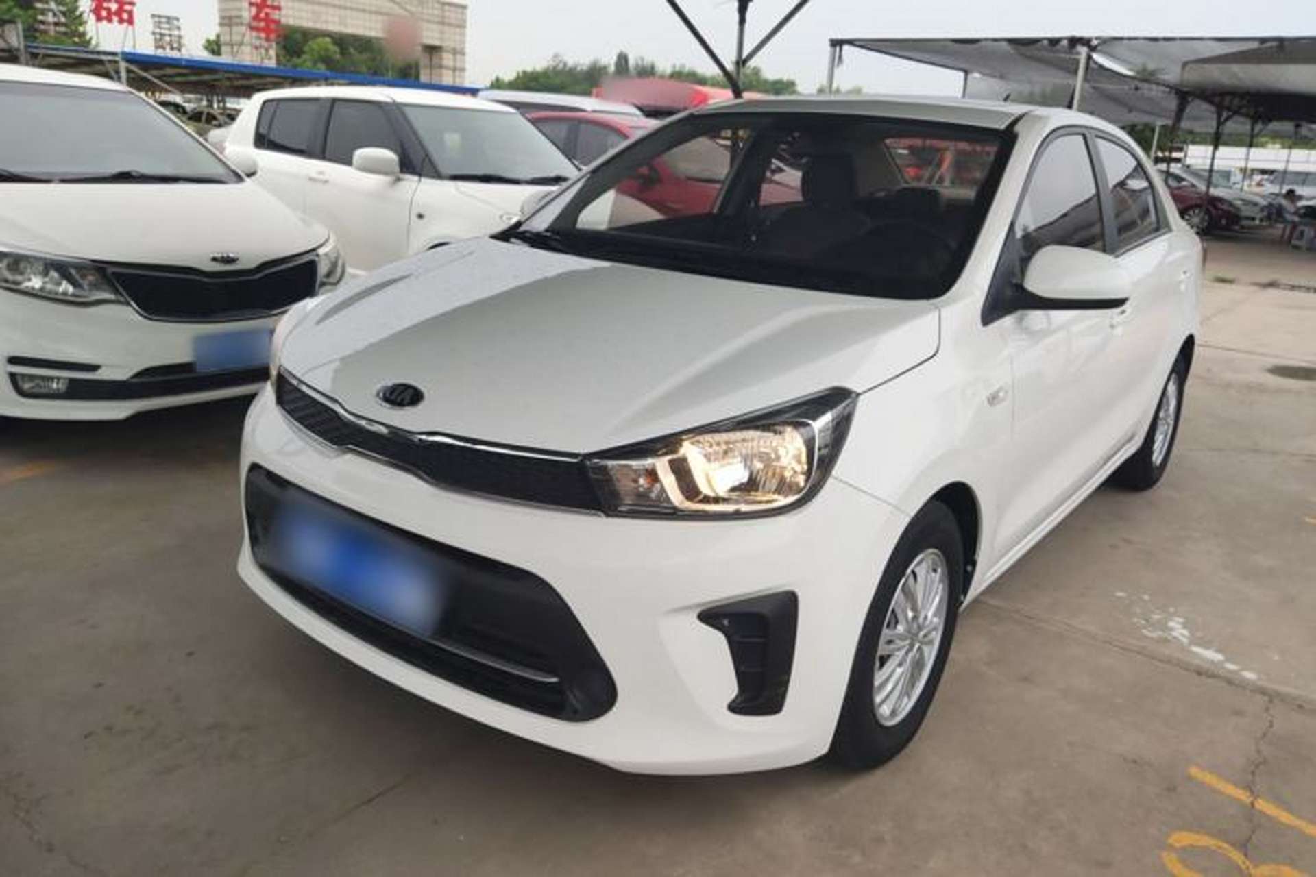 Used Kia Pegas 2020 Revised Version 1.4L Automatic Comfortable with Sunroof Front Left 45 Deg