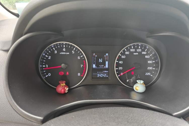 Used Kia Pegas 2020 Revised Version 1.4L Automatic Comfortable with Sunroof Instrument Cluster