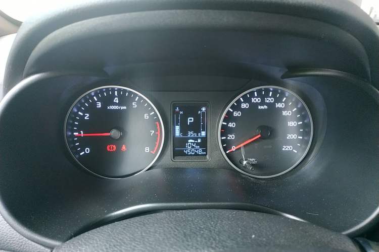 Used Kia Pegas 2020 Revised Version 1.4L Automatic Comfortable with Sunroof Instrument Cluster