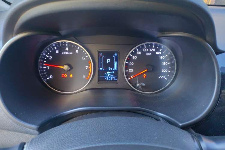 Used Kia Pegas 2020 Revised Version 1.4L Automatic Comfortable with Sunroof Instrument Cluster