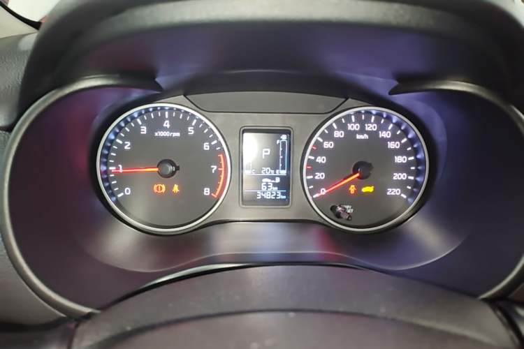 Used Kia Pegas 2020 Revised Version 1.4L Automatic Comfortable with Sunroof Instrument Cluster