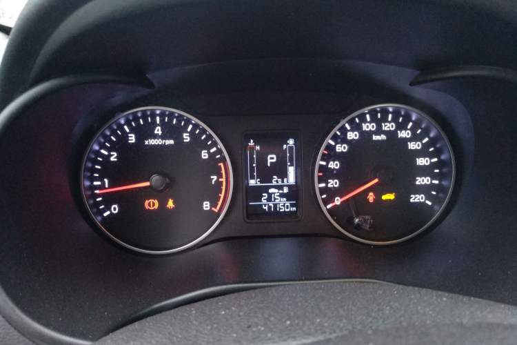 Used Kia Pegas 2020 Revised Version 1.4L Automatic Comfortable with Sunroof Instrument Cluster
