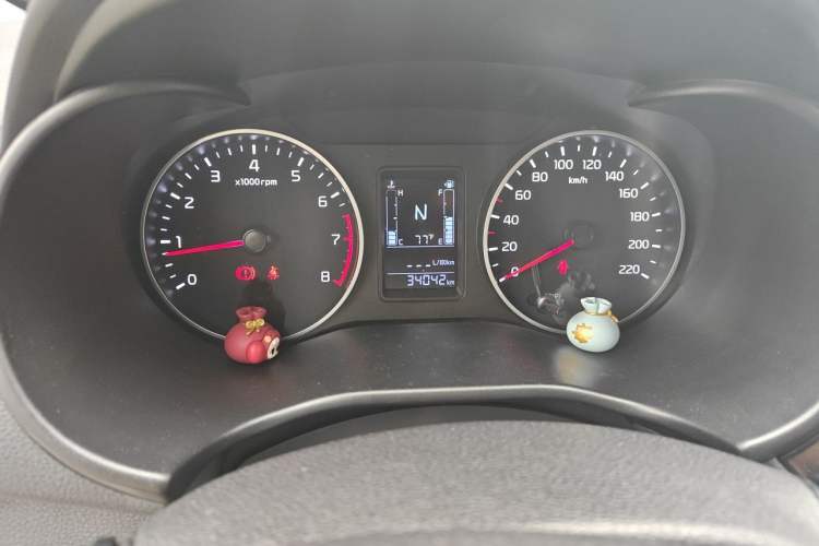Used Kia Pegas 2020 Revised Version 1.4L Automatic Comfortable with Sunroof Odometer Close Up