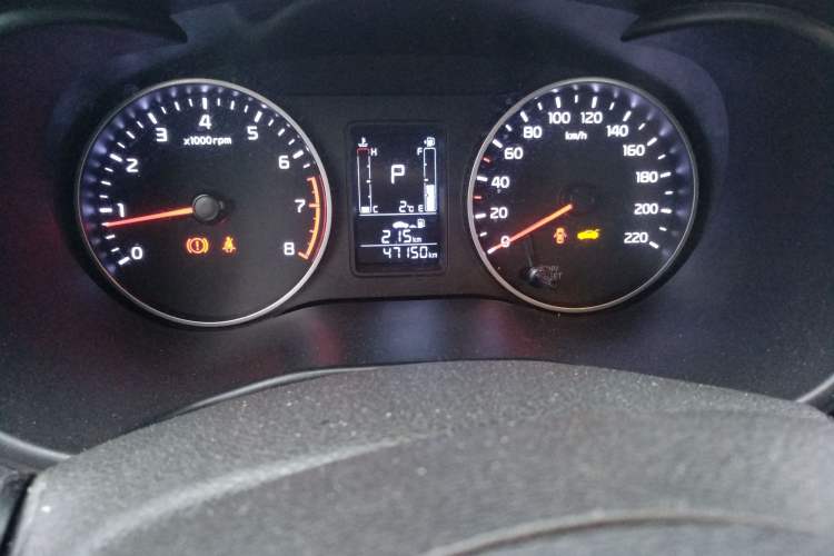 Used Kia Pegas 2020 Revised Version 1.4L Automatic Comfortable with Sunroof Odometer Close Up