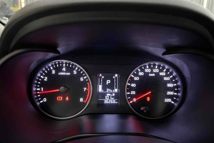 Used Kia Pegas 2020 Revised Version 1.4L Automatic Comfortable with Sunroof Odometer Close Up